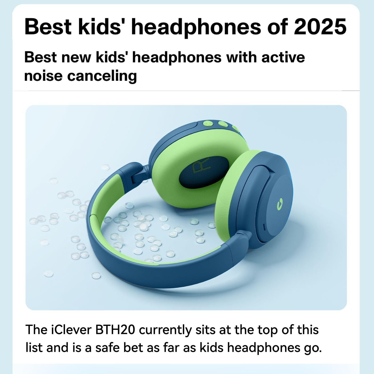 iClever BTH20: A Top Pick for Kids’ Headphones in 2025