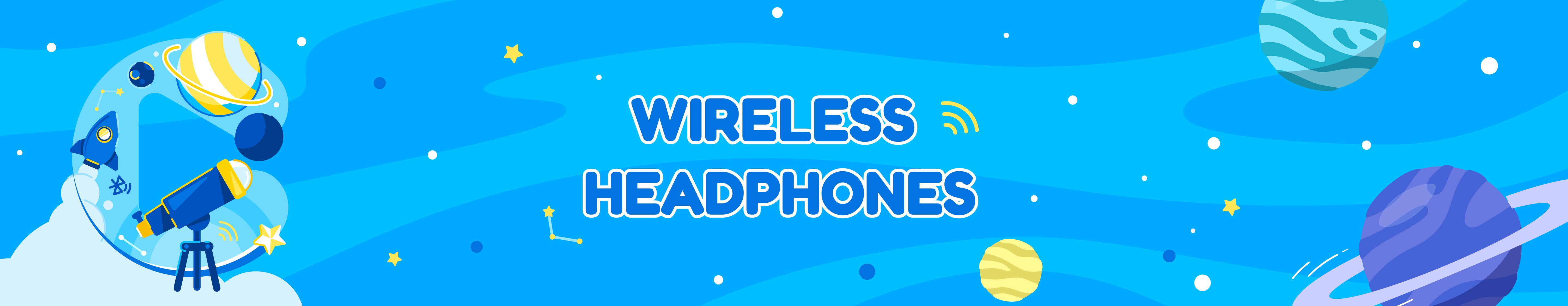 Colorful kids Bluetooth headphones and wireless headphones for children